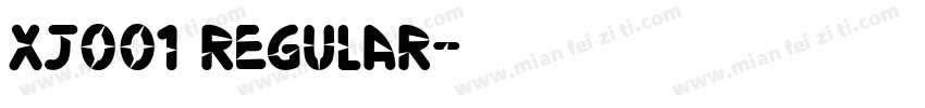 xj001 regular字体转换